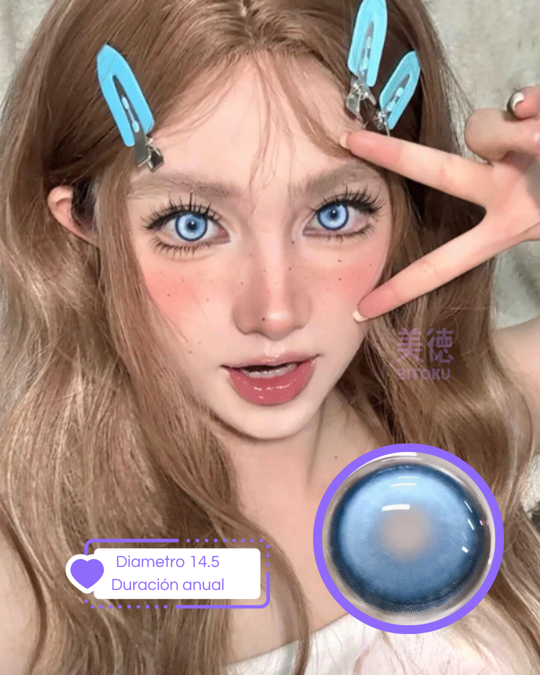 Pupilentes KOI Fantasy Blue